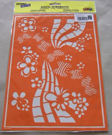 Kreul Textil-Schablone Flower Power