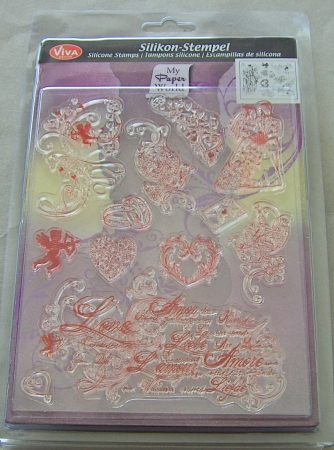 VIVA Decor Transparente Silikon-Stempel "Love"