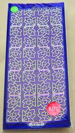 Le Suh Glitzer / Flitter Ecken Violett / Silber