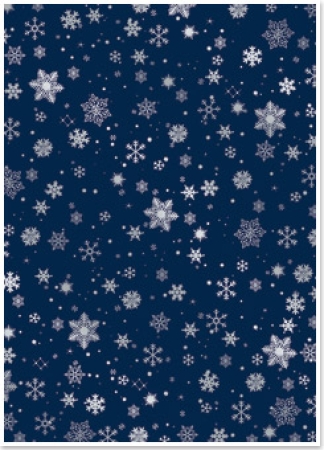 Reddy Cards Deko-Karton Weihnachten nachtblau, silber-laminiert