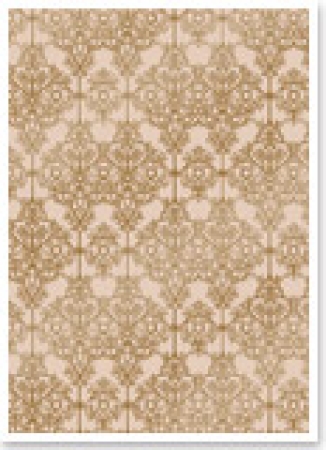 Reddy Cards Deko-Karton "Barock" beige, gold-laminiert