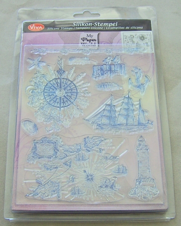VIVA Decor Transparente Silikon-Stempel "At the Seaside"
