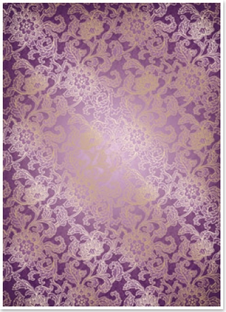Reddy Cards Deko-Karton "Classic" lila, mit Golddruck