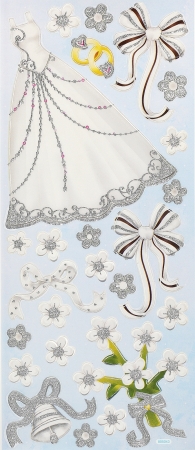Hobbyfun 3D-Sticker Hochzeit