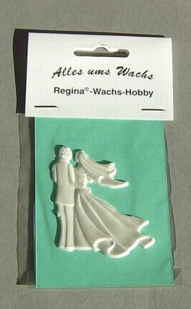 Wachs Hochzeitspaar weiß perlmutt