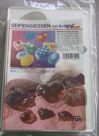 Hobbyfun Seifengießform Seife modern 4 Motive