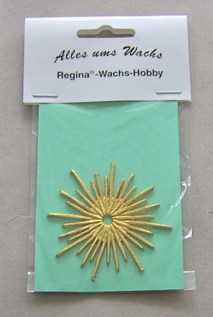 Regina Wachs 1 Stern gelb gold/plus