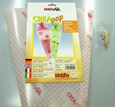 Schultüte Folien-Rohling selbstklebend maxi 80 cm