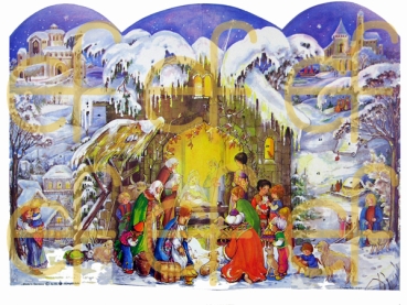 Panorama - Adventskalender "Krippe"