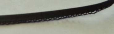 Abschlußband mit Spitze ca. 14 mm je Meter schwarz