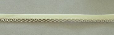 Abschlußband mit Spitze ca. 14 mm je Meter creme