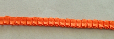 Falten-Satinband 11 mm je Meter orange