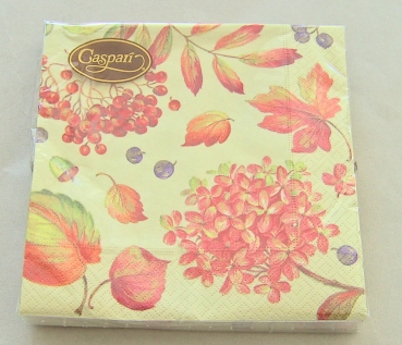 Caspari Lunch Serviette pro Stück Golden Autumn Pale Gold