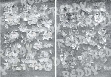 Reddy Cards Dufex 3D-Stanzbogen zum Bemalen, Rosen