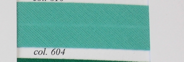 Schrägband aus Baumwolle 60/30 je Meter seegrün