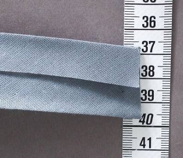 Schrägband 60/30 je m grau