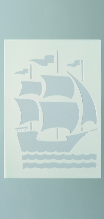 Stencils Segelschiff / 1-teilig