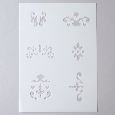 Stencil Ornamente 6-teilig DIN A5