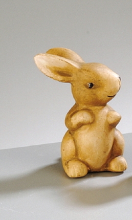 Keramik Hase sitzend 6 cm hoch