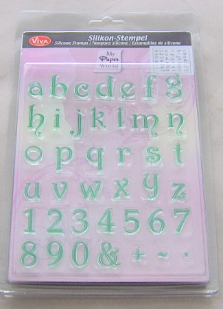 VIVA Decor Transparente Silikon-Stempel "Alphabet klein"