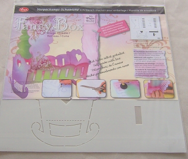 VIVA Decor Verpackungs-Schablone Motiv Wiege
