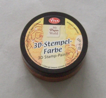 Preview: VIVA Decor 3D Stempelfarbe Schwarz