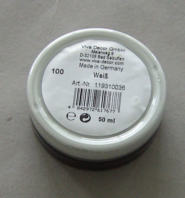 VIVA Decor 3D Stempelfarbe Weiss