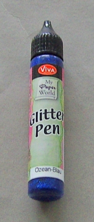 VIVA Decor Glitter-Pen 25 ml Ozean-blau