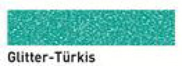 Javana Textil Stoffmalfarbe Glitter Pen Türkis
