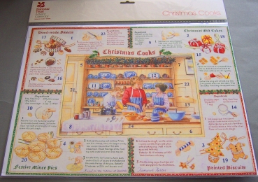 Caspari Adventskalender Karte "Christmas cooks"