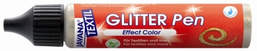 Preview: Javana Textil Stoffmalfarbe Glitter Pen Schwarz