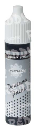 Pontura Farbe, Malflasche zu 10 ml schwarz