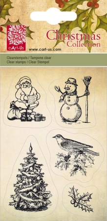cArt-Us Clearstamp Xmas Weihnachtsmann / Vogel
