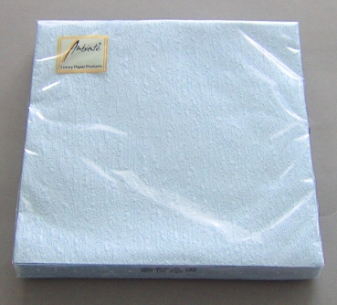 Ambiente Lunch Serviette 33 x 33 cm pro Stück Noblesse Pearl Blue