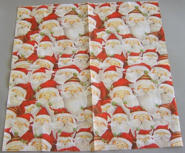 Ambiente Lunch Serviette 33 x 33 cm pro Stück Funny Santa