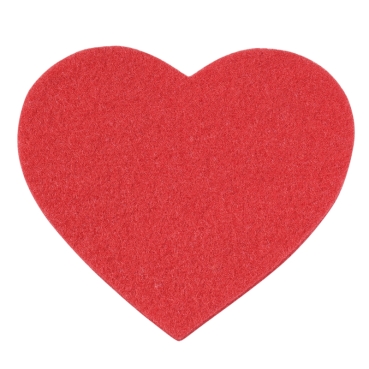 Hobbyfun Filz-Herz 18 x 19 cm rot