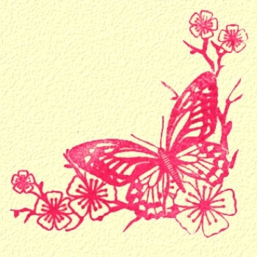 Silikonstempel 10 Teile Schmetterlinge und Bordüren
