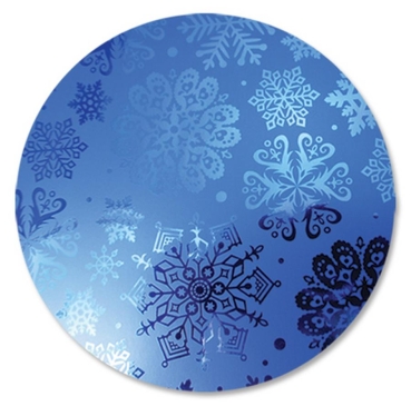 Mirri Christmas - Karton 270 gr Snowflakes Christmas blue