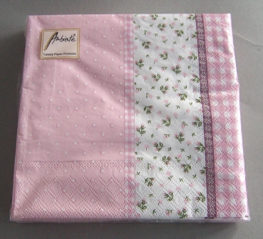 Ambiente Lunch Serviette Lilly Pink pro Stück