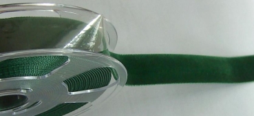 Samtband 22 mm cm breit pro Meter tannengrün