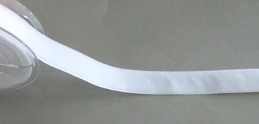 Samtband 22 mm cm breit pro Meter weiss