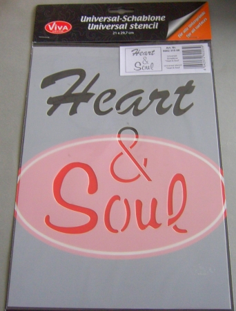 VIVA Decor Universalschablone "Heart and Soul"
