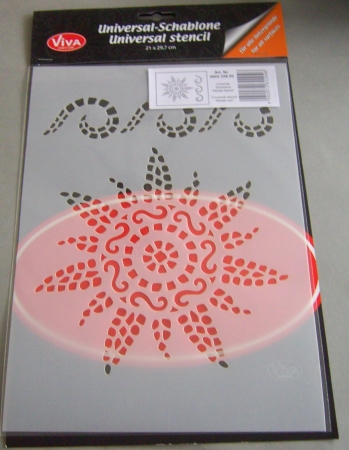 VIVA Decor Universalschablone "Mosaik Sonne"