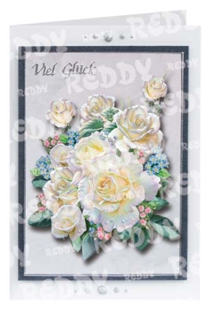 Preview: 3D Stanzbogenset Rosen