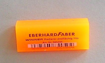 Eberhard Faber Radierer dreiflächig orange