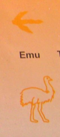 Preview: Doppelseitiger Stempel Emu