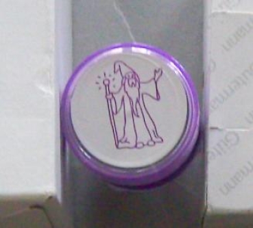 Doppelseitiger Stempel Zauberer