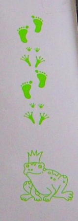 Preview: Doppelseitiger Stempel Froschkönig