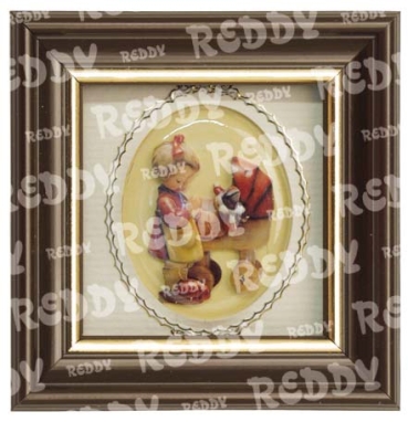 Reddy Cards Mini-Bilderrahmen dunkelbraun mit Goldrand