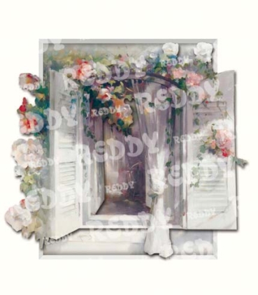 Preview: 3D Stanzbogenset W. Haenraets 4 Blumenbilder 1